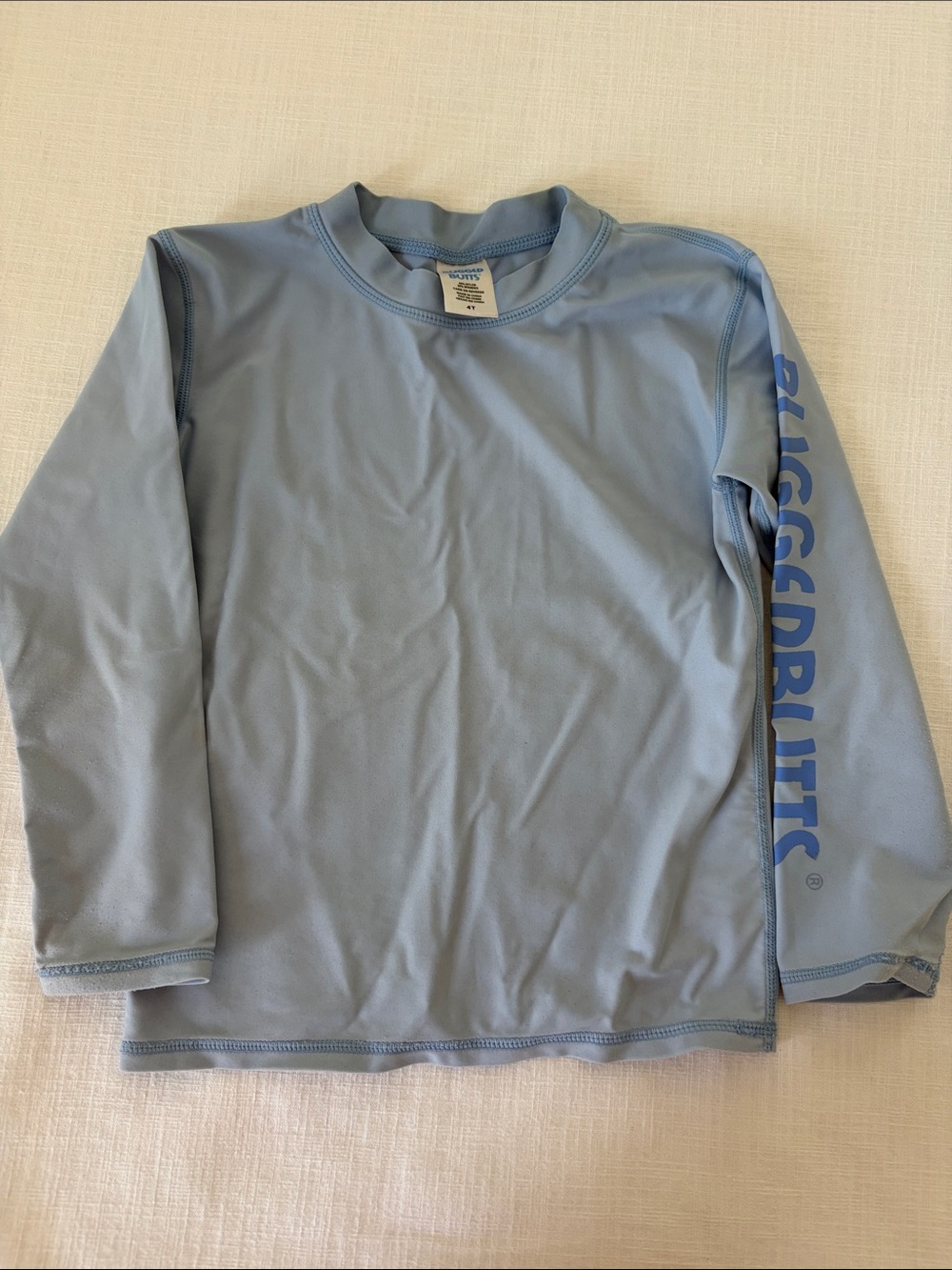 RuggedButts Light Blue Long-Sleeve Rash Guard Shirt